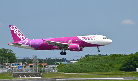 Peachの飛行機