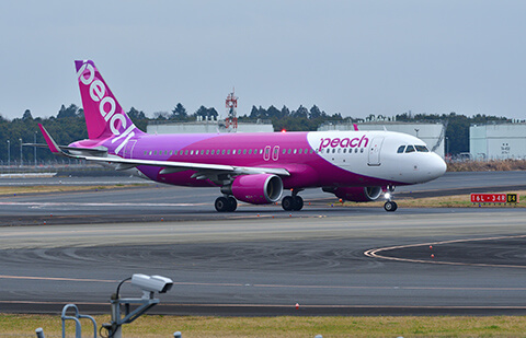 Peachの飛行機